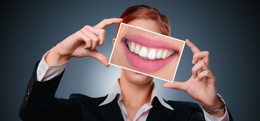 woman, smile, tooth